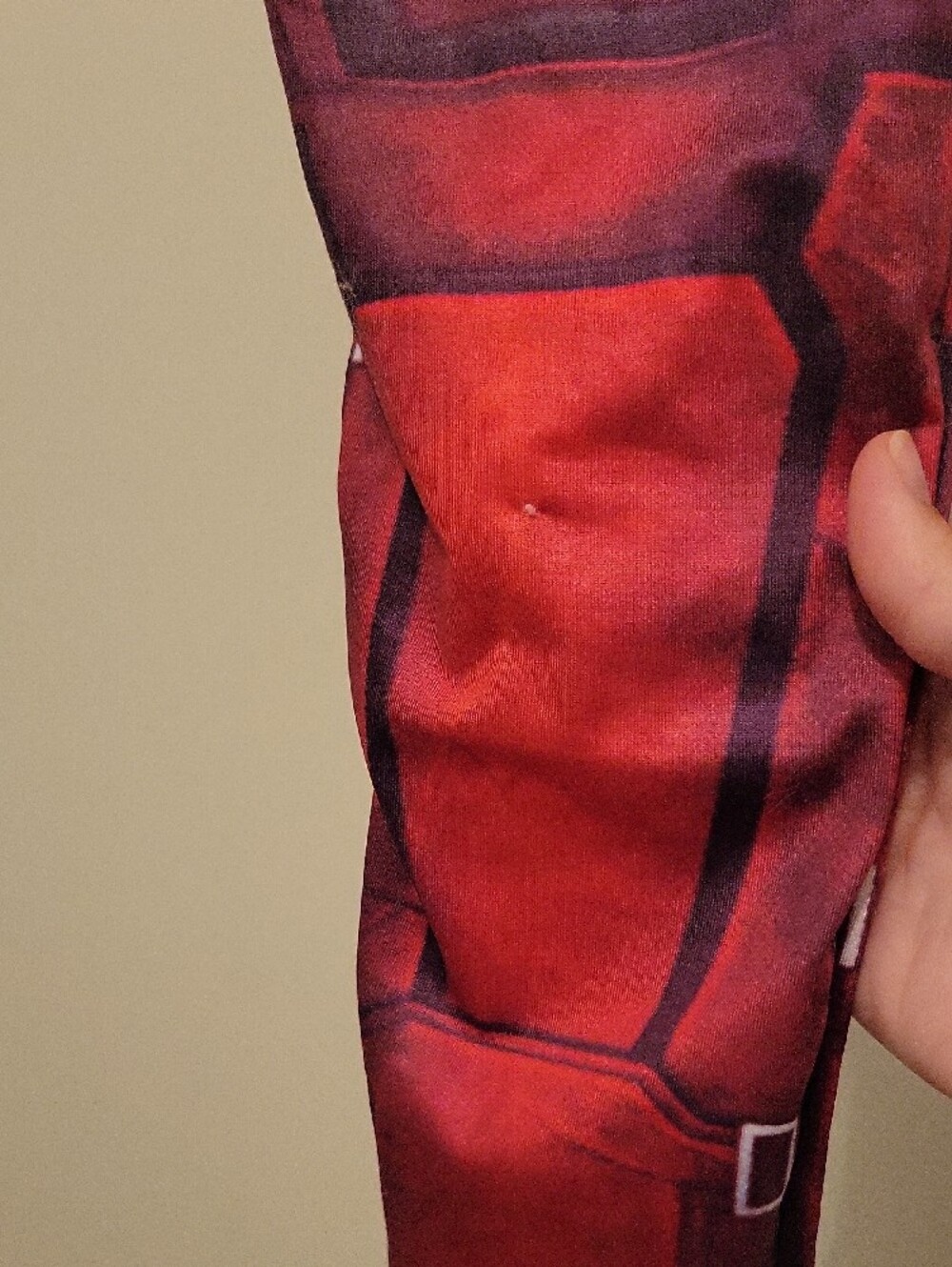 Red Superhero, Deadpool, Costume Jumpsuit with Mask - Picture 7 of 9
